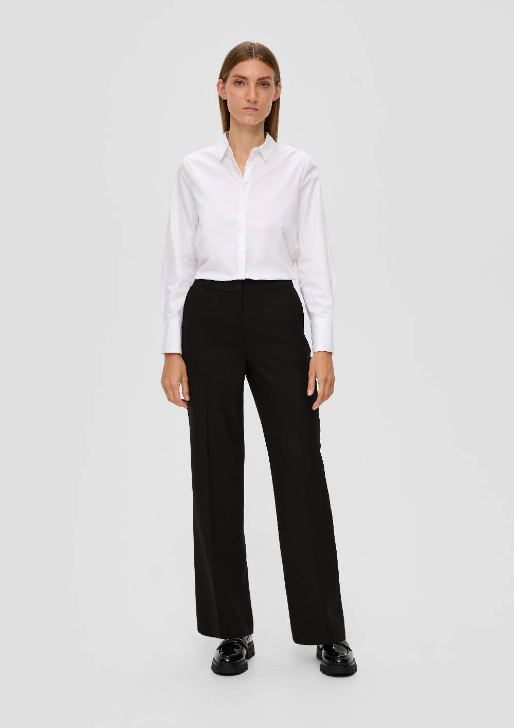 S.Oliver Regular: Stoffhose Aus Viskosemix