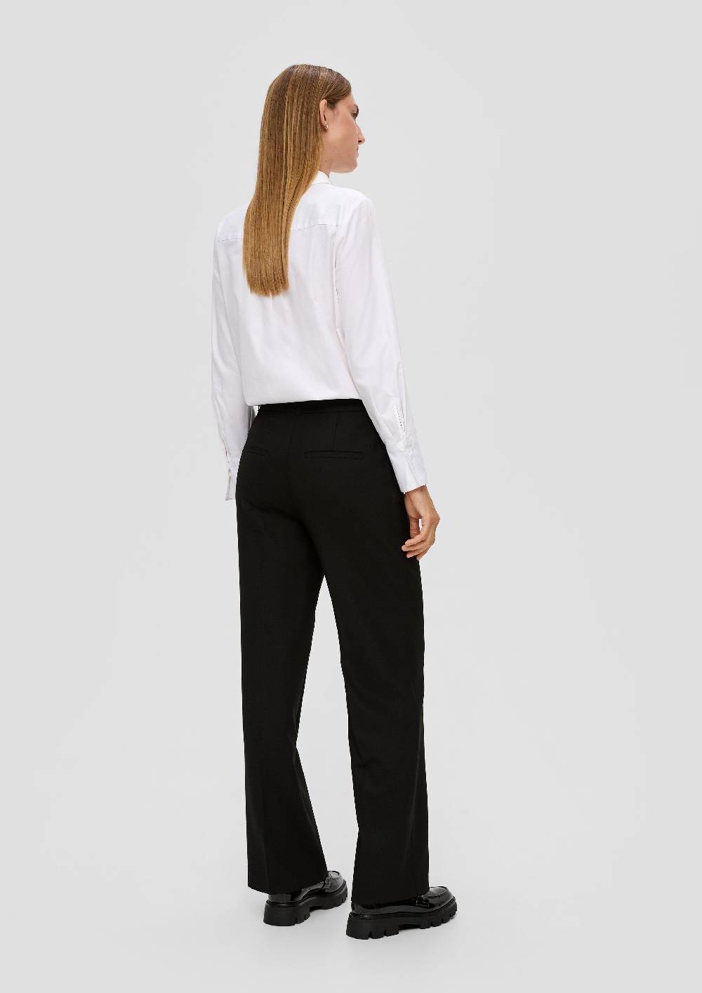 S.Oliver Regular: Stoffhose Aus Viskosemix