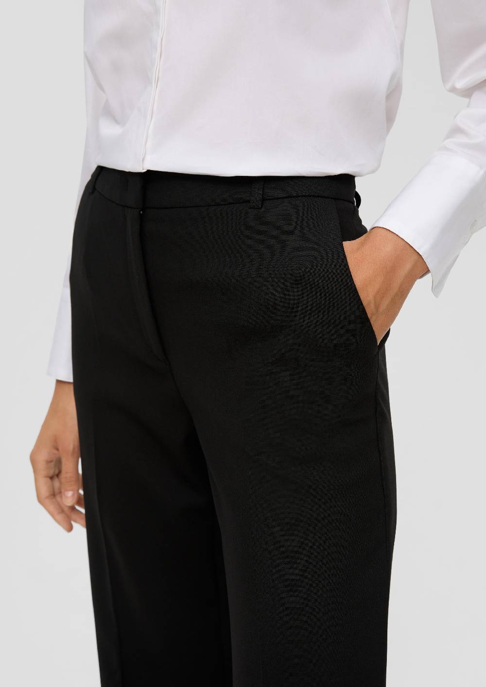 S.Oliver Regular: Stoffhose Aus Viskosemix