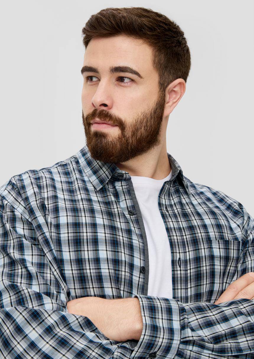 S.Oliver Regular: Twill-Hemd Aus Lyocellmix