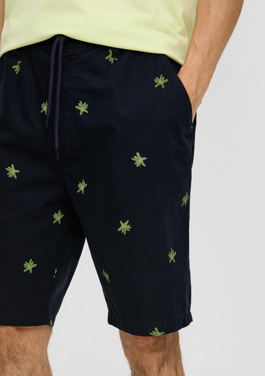 S.Oliver Relaxed: Bermuda Mit All-over-Print