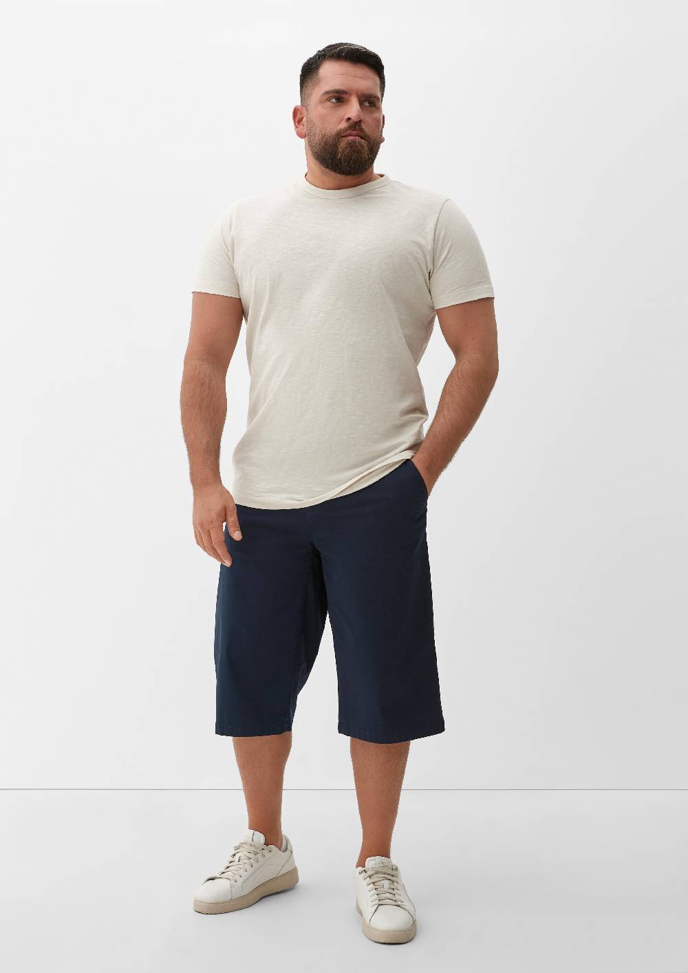 S.Oliver Relaxed: Bermudas Aus Baumwollstretch