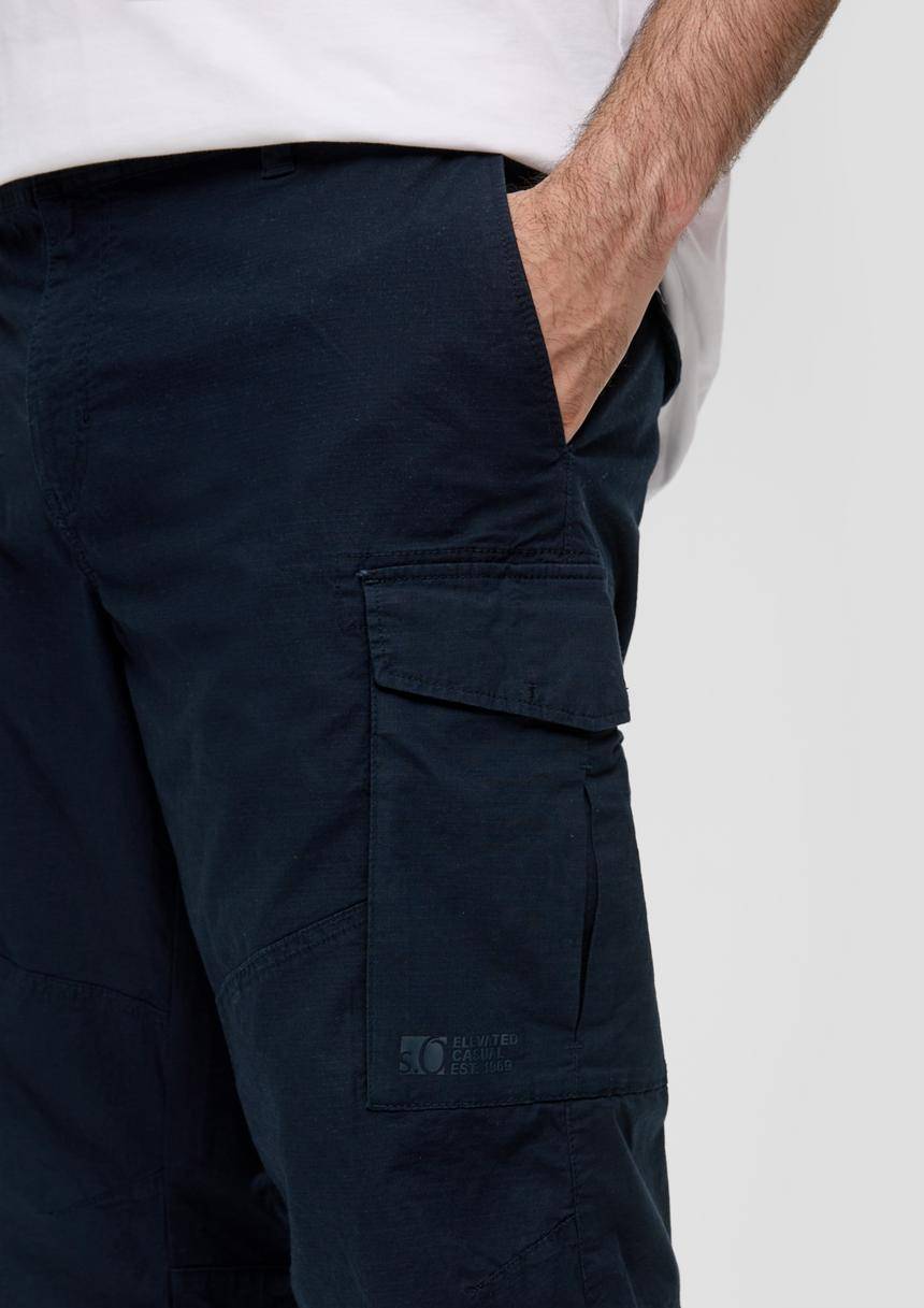 S.Oliver Relaxed: Cargo-Bermuda Aus Baumwollstretch