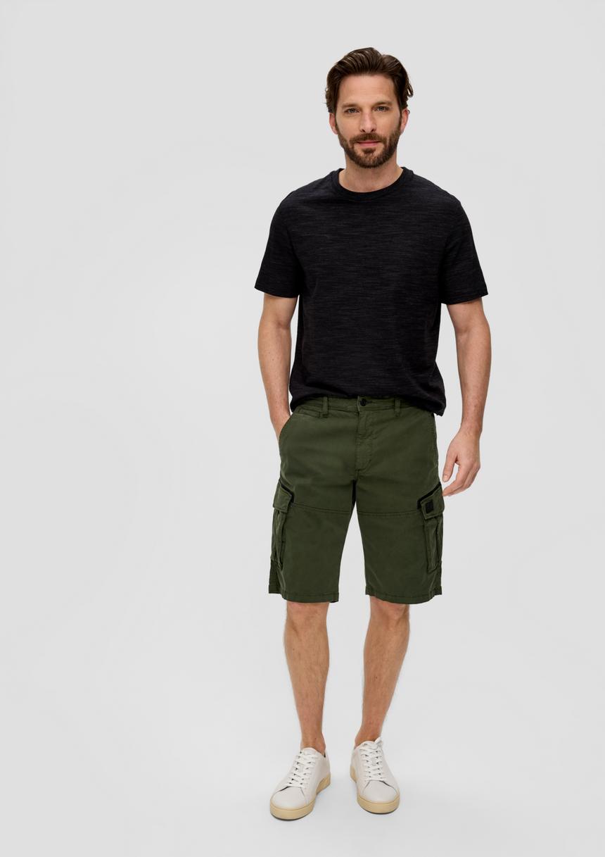 S.Oliver Relaxed: Cargo-Bermuda Mit Garment Dye