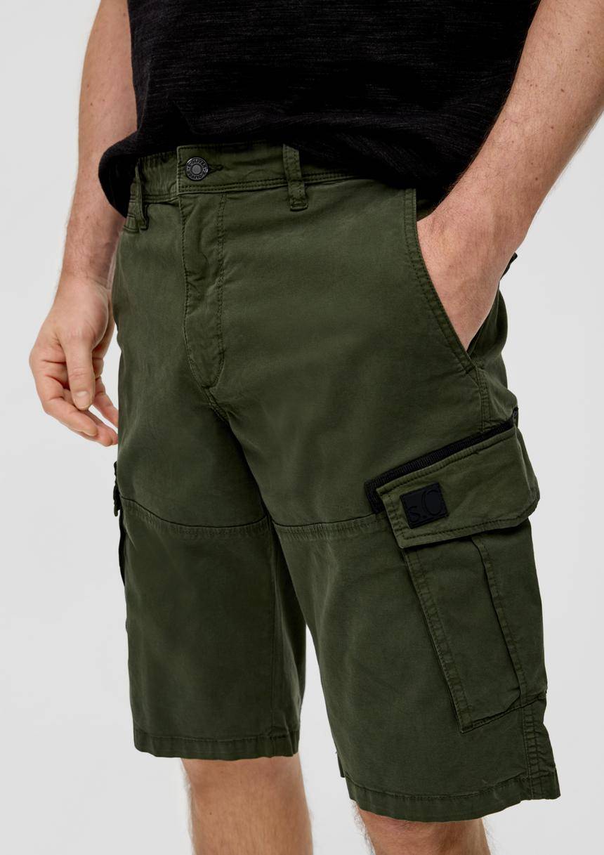 S.Oliver Relaxed: Cargo-Bermuda Mit Garment Dye