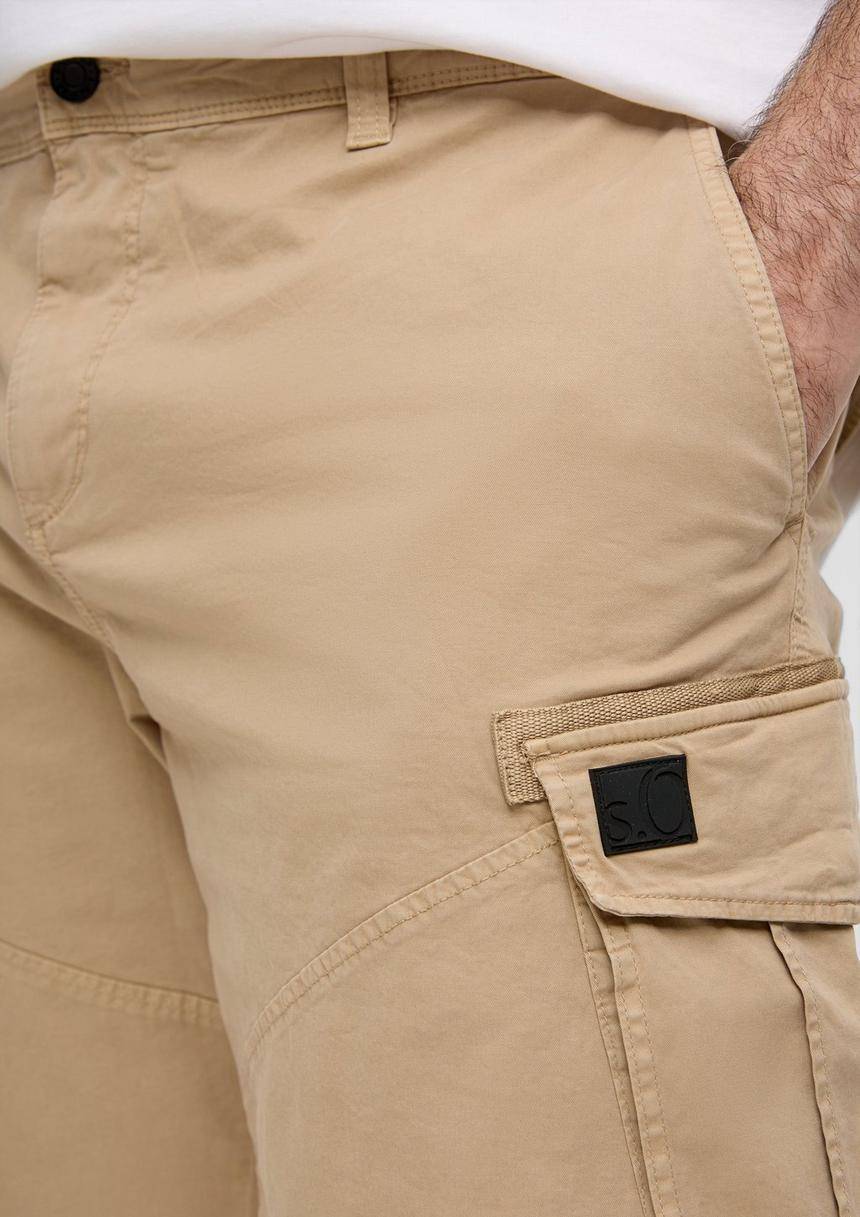 S.Oliver Relaxed: Cargo-Bermuda Mit Garment Dye