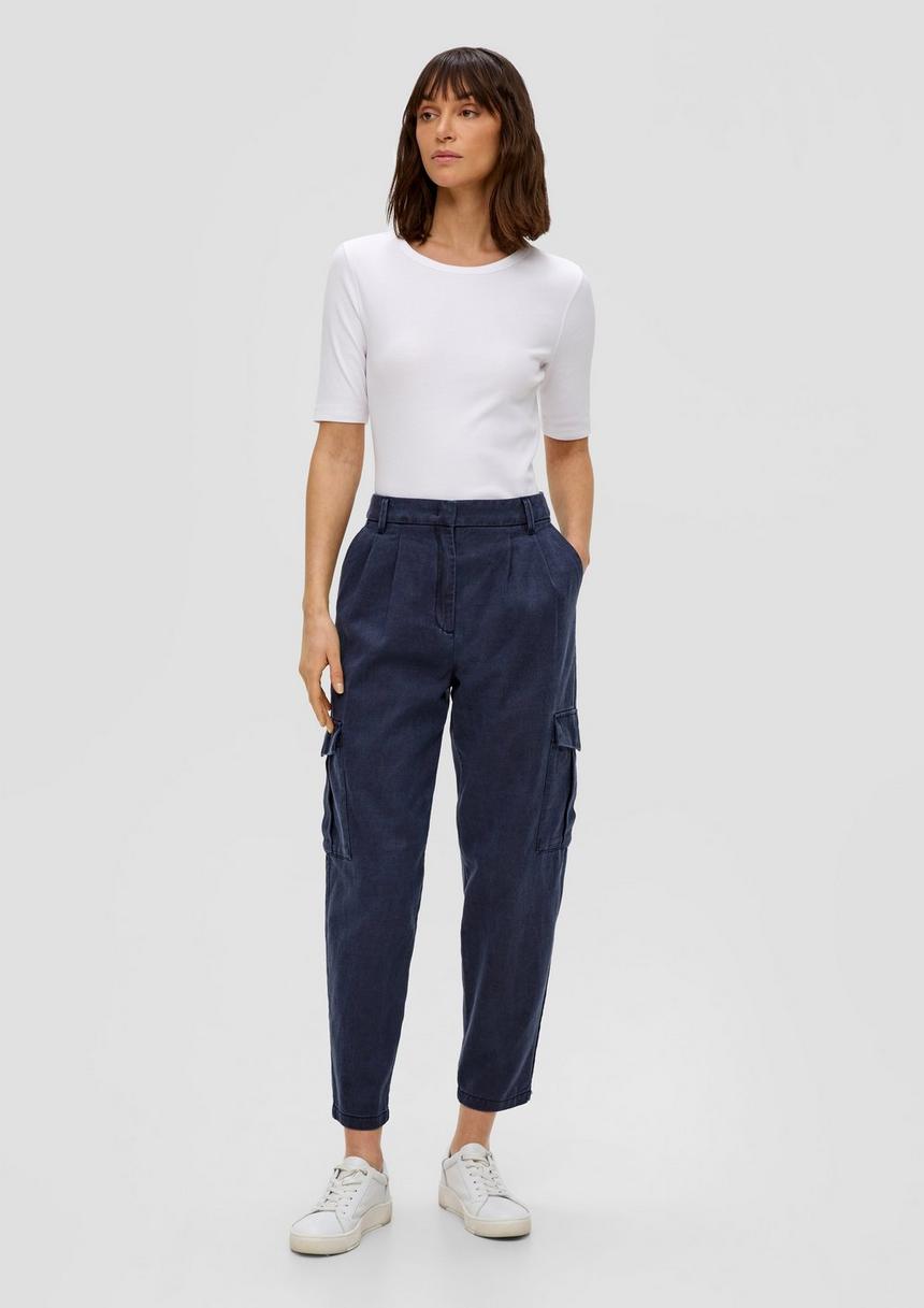S.Oliver Relaxed: Cargohose Aus Twill