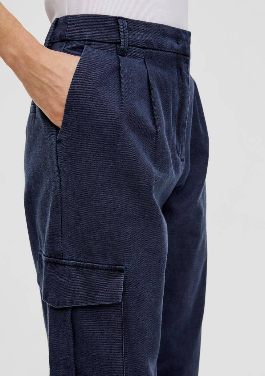 S.Oliver Relaxed: Cargohose Aus Twill