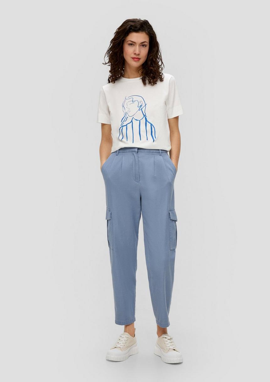 S.Oliver Relaxed: Cargohose Aus Twill