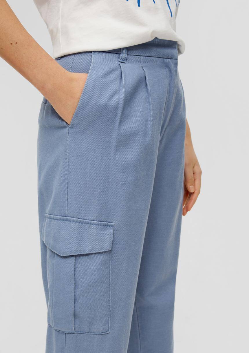 S.Oliver Relaxed: Cargohose Aus Twill