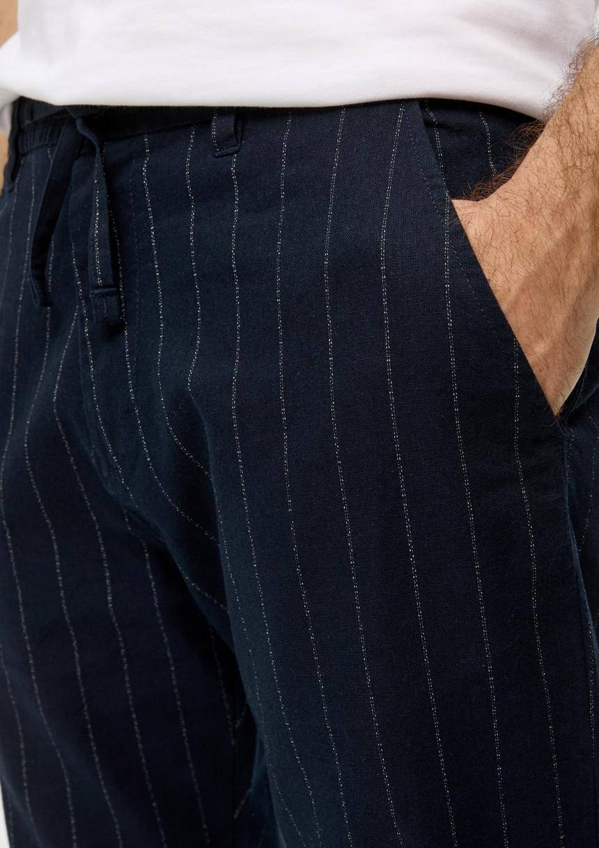 S.Oliver Relaxed: Chinohose Aus Leinenmix