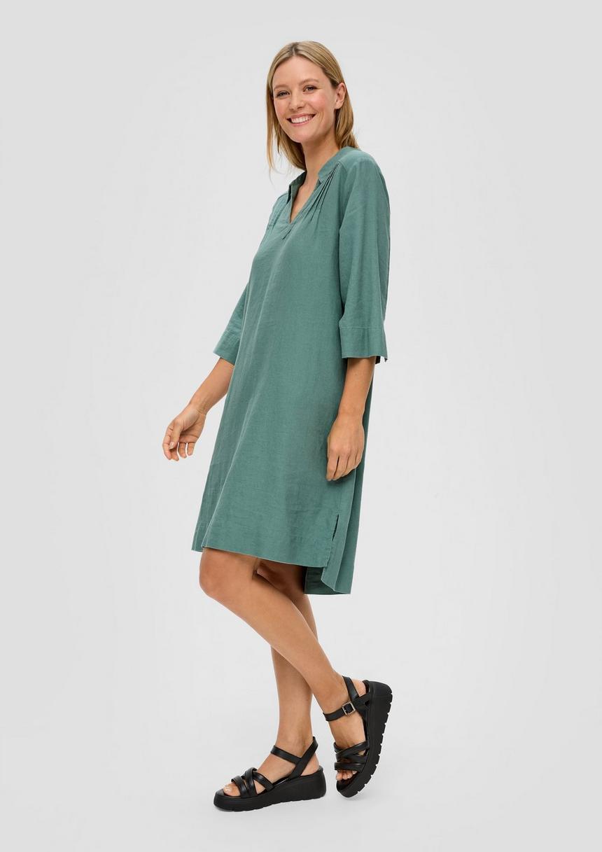 S.Oliver Relaxed Fit-Kleid Aus Leinenmix