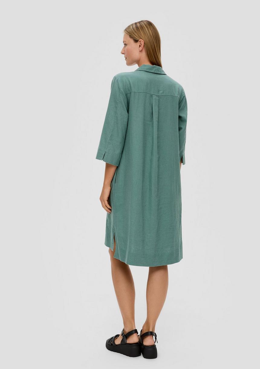 S.Oliver Relaxed Fit-Kleid Aus Leinenmix
