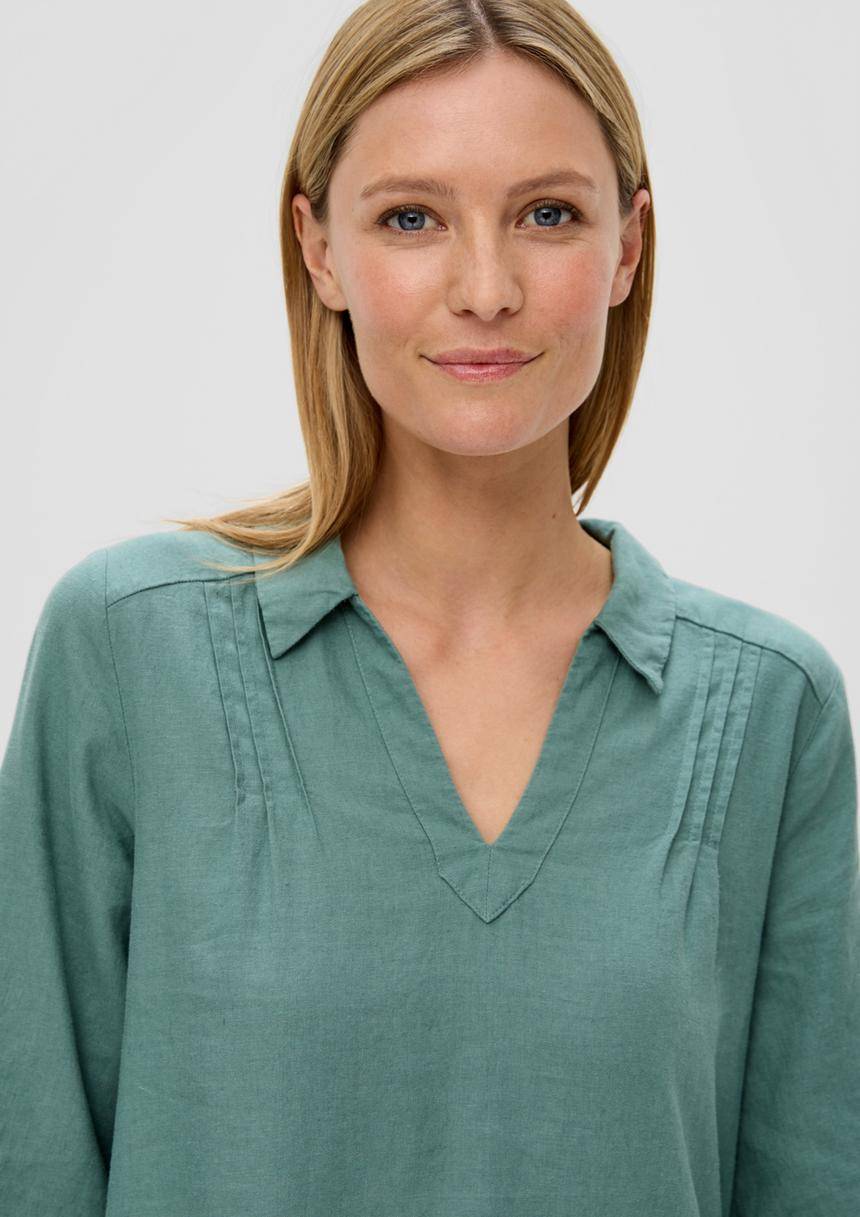 S.Oliver Relaxed Fit-Kleid Aus Leinenmix