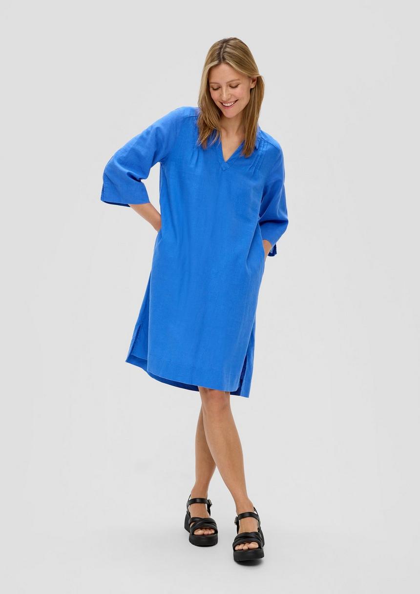S.Oliver Relaxed Fit-Kleid Aus Leinenmix