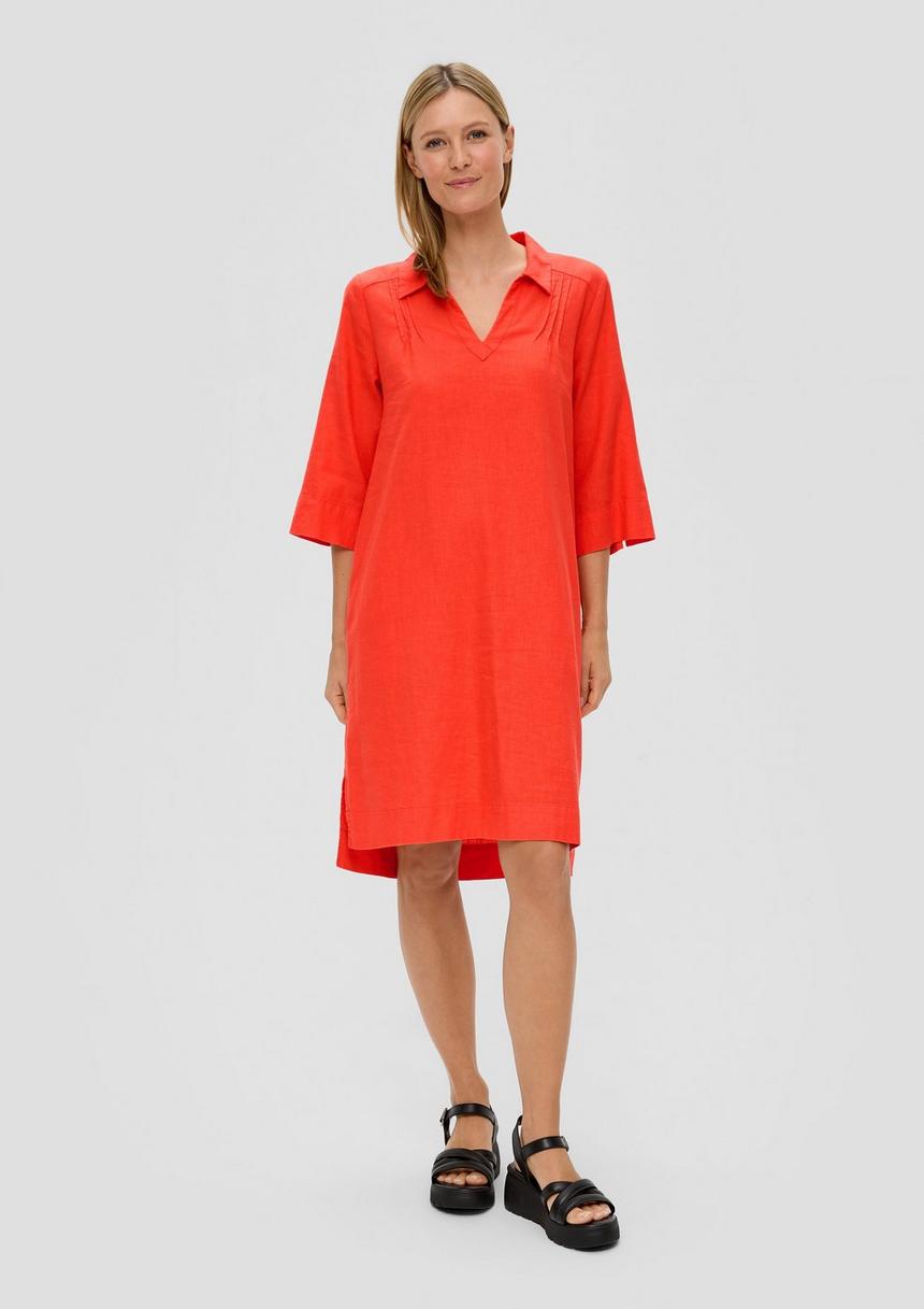 S.Oliver Relaxed Fit-Kleid Aus Leinenmix