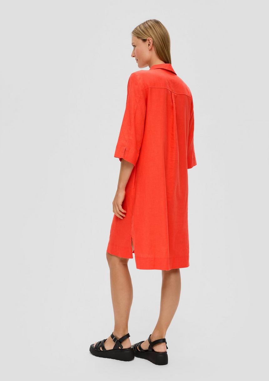 S.Oliver Relaxed Fit-Kleid Aus Leinenmix