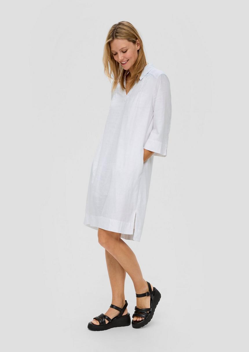 S.Oliver Relaxed Fit-Kleid Aus Leinenmix