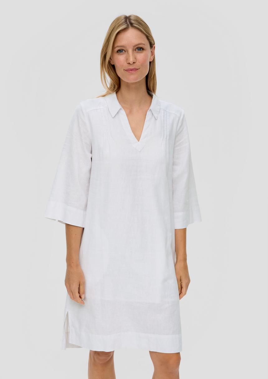 S.Oliver Relaxed Fit-Kleid aus Leinenmix