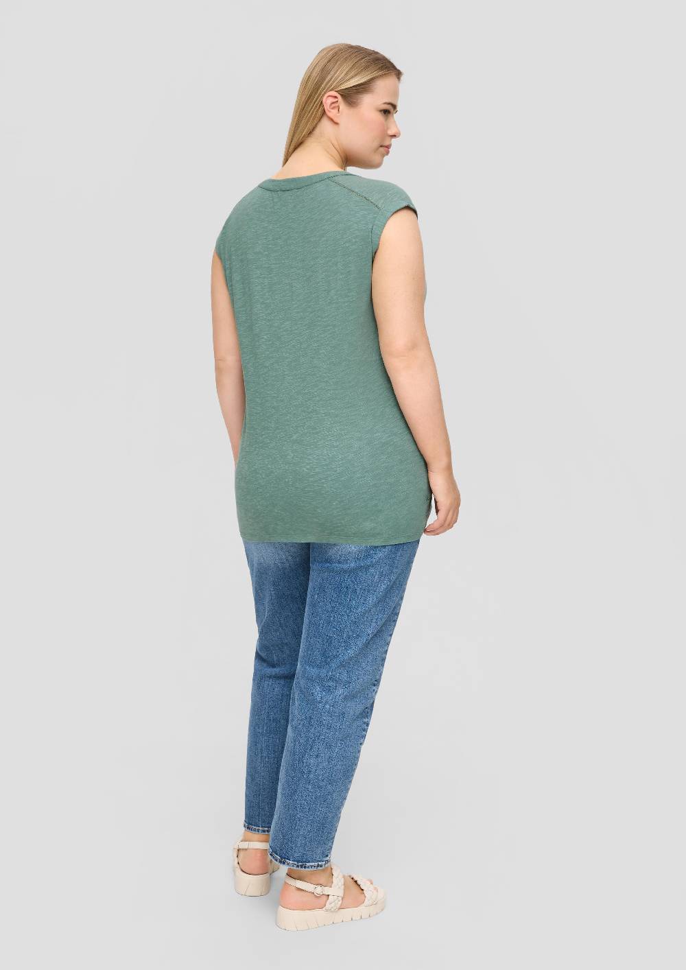 S.Oliver Relaxed-Fit-Shirt Mit Spitzen-Details