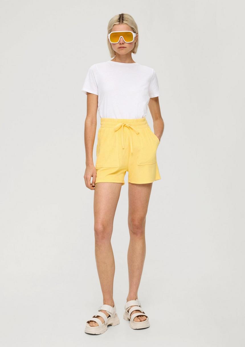 S.Oliver Relaxed: Frottee-Shorts Mit Elastikbund