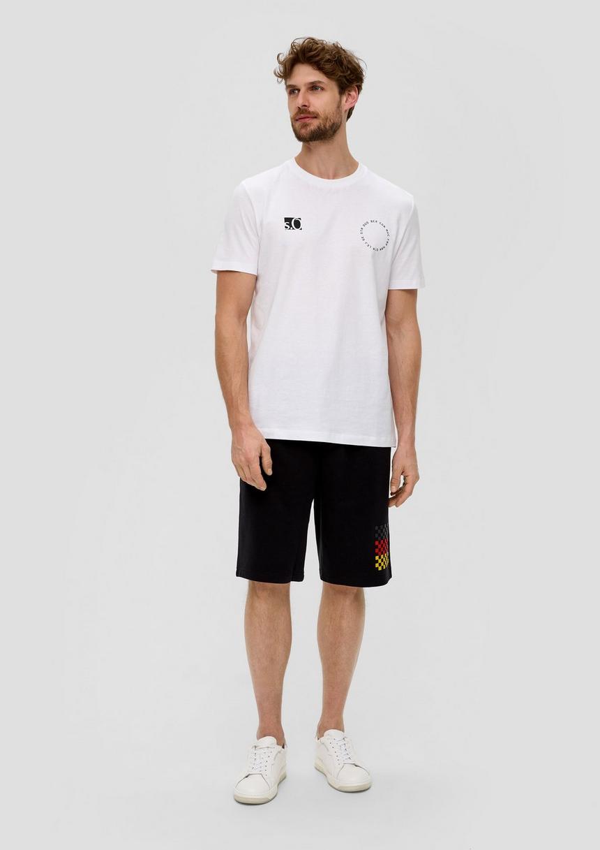 S.Oliver Relaxed: Unisex Bermuda Mit EM-Print