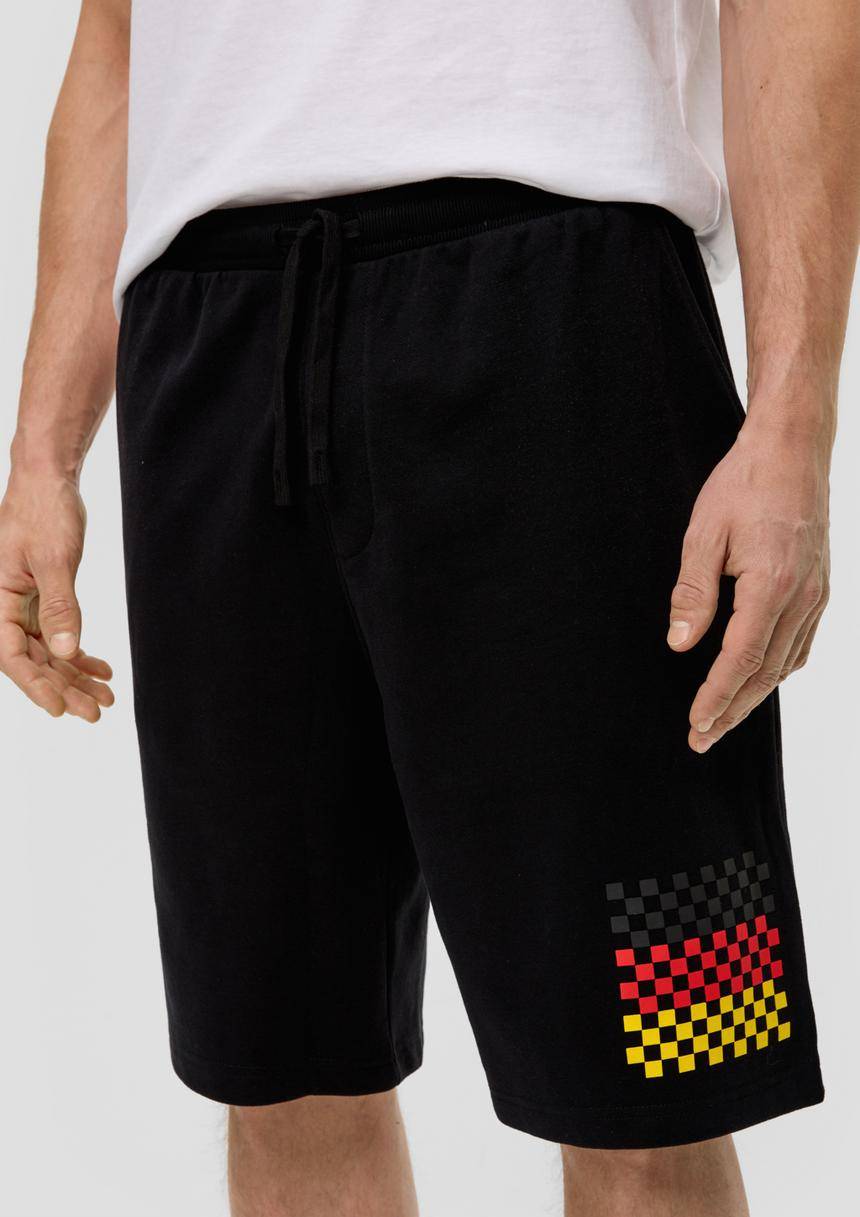 S.Oliver Relaxed: Unisex Bermuda Mit EM-Print