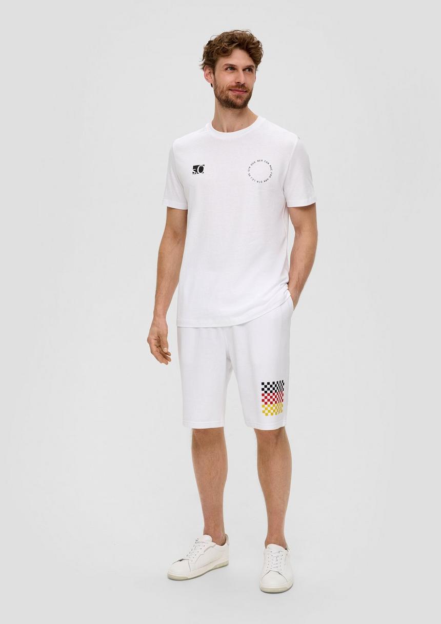 S.Oliver Relaxed: Unisex Bermuda Mit EM-Print