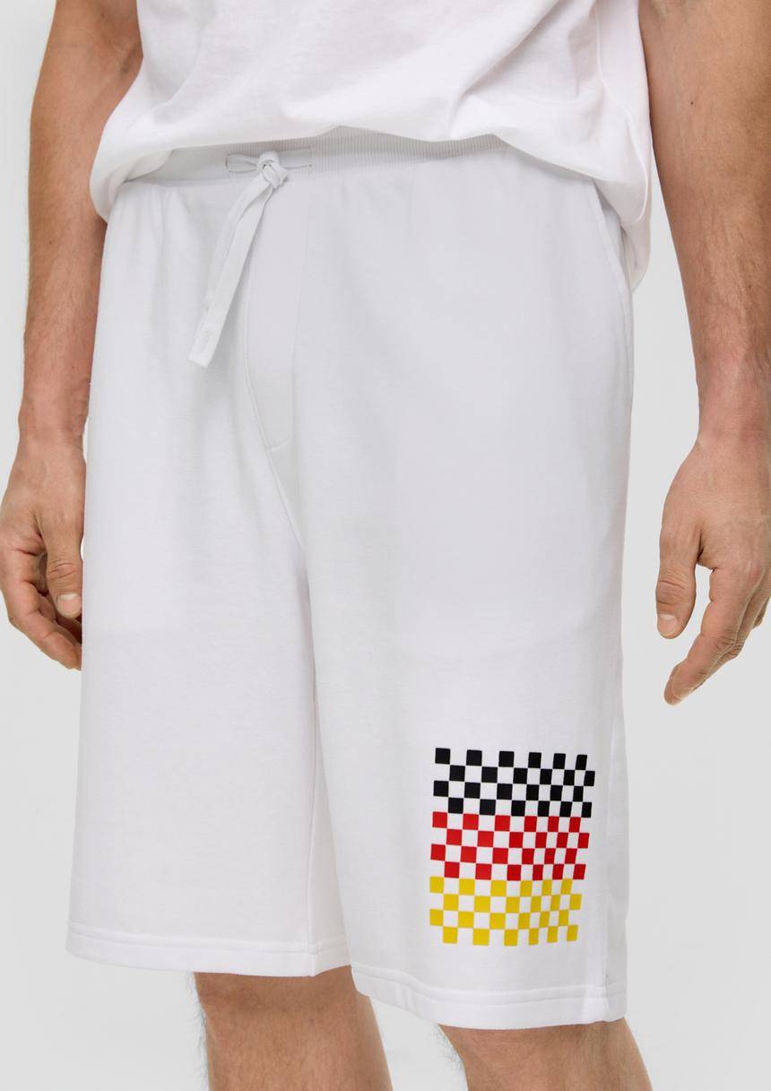 S.Oliver Relaxed: Unisex Bermuda Mit EM-Print