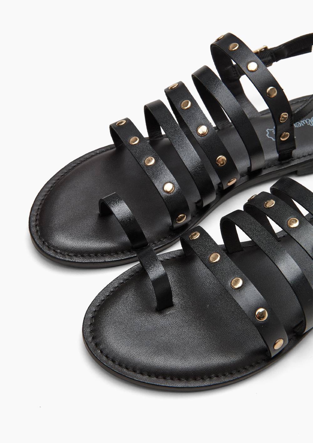 S.Oliver Riemchen-Sandalen Aus Echtleder