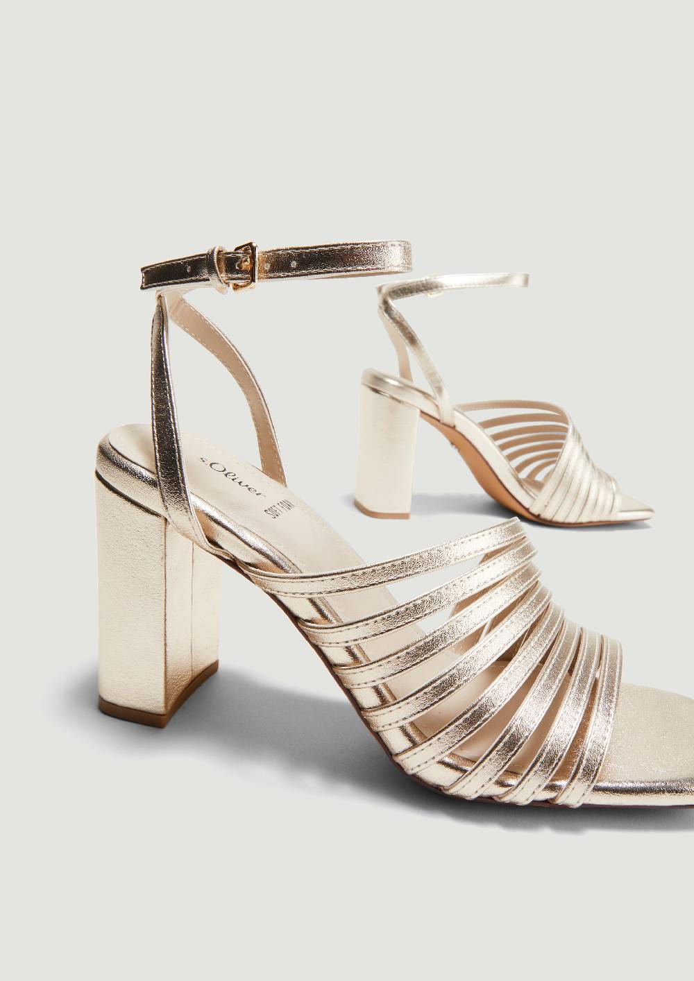 S.Oliver Riemchen-Sandalen In Leder-Optik