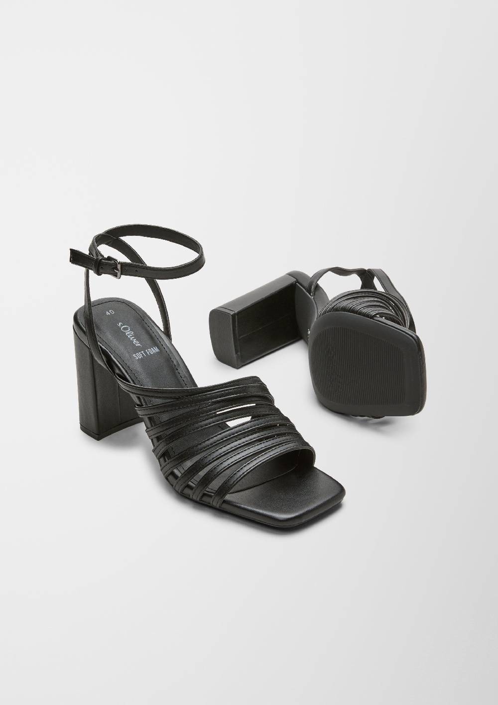 S.Oliver Riemchen-Sandalen In Leder-Optik