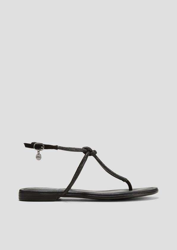 S.Oliver Riemchen-Sandalen mit Logo-Detail
