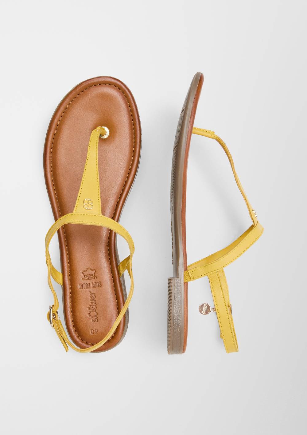 S.Oliver Riemchensandalen Aus Echtleder