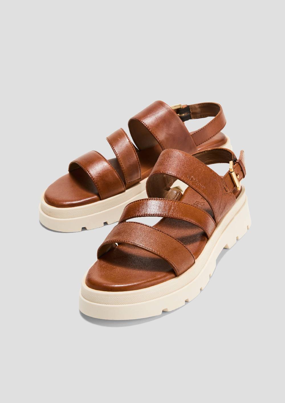 S.Oliver Riemchensandalen Aus Leder