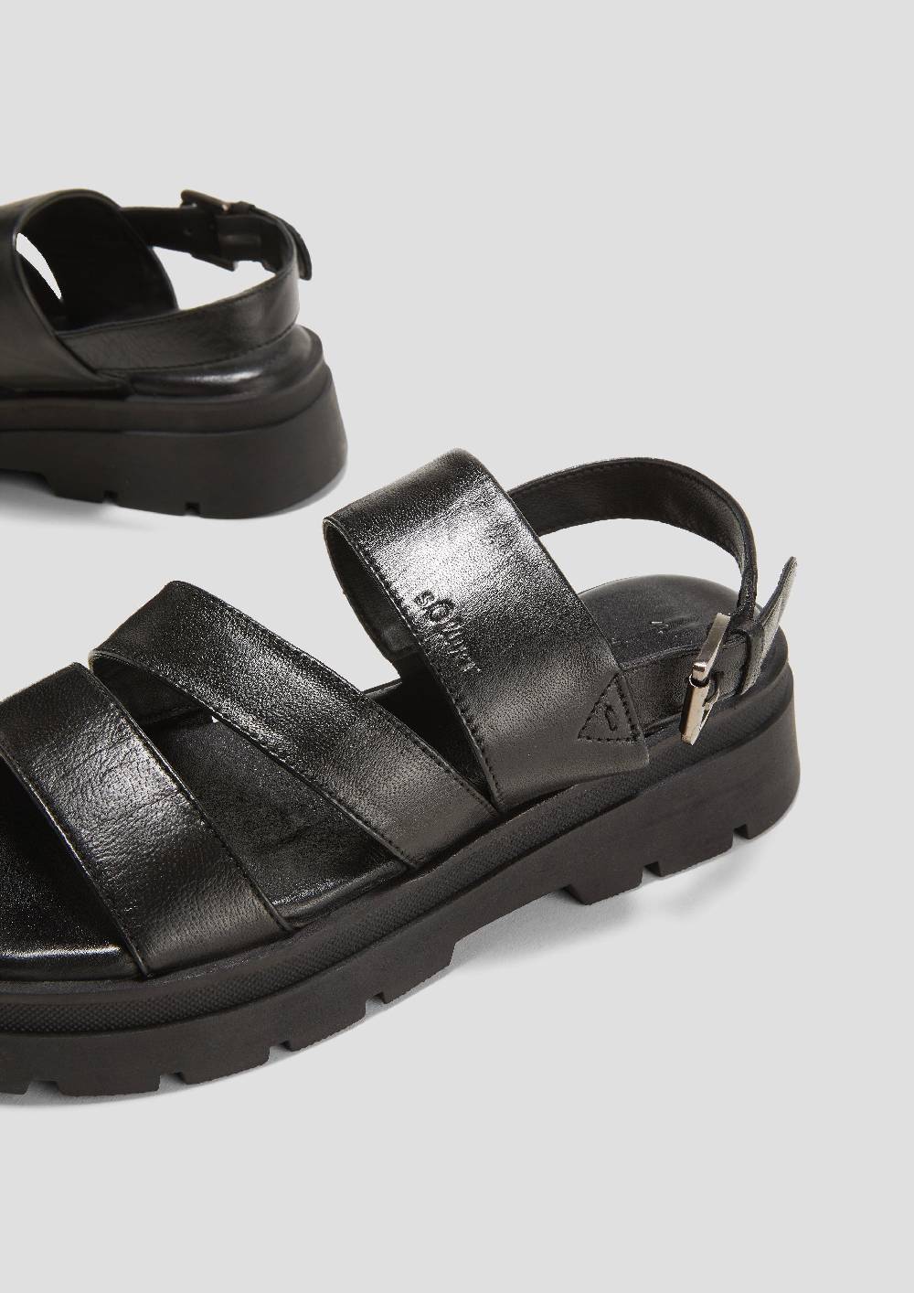 S.Oliver Riemchensandalen Aus Leder