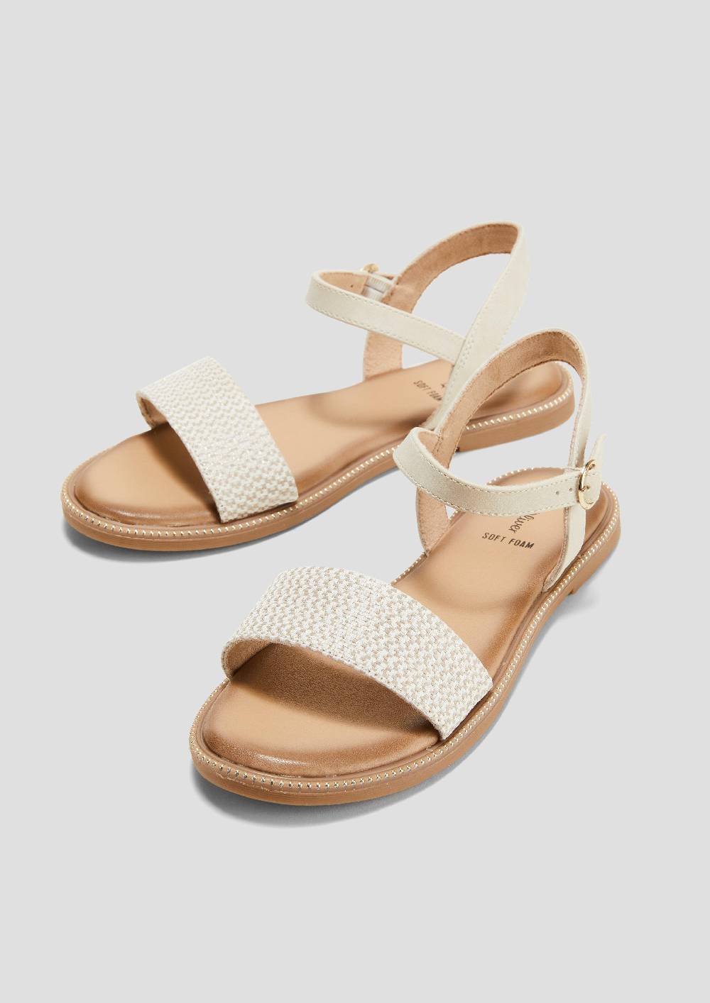 S.Oliver Riemchensandalen Mit Glitzer-Details