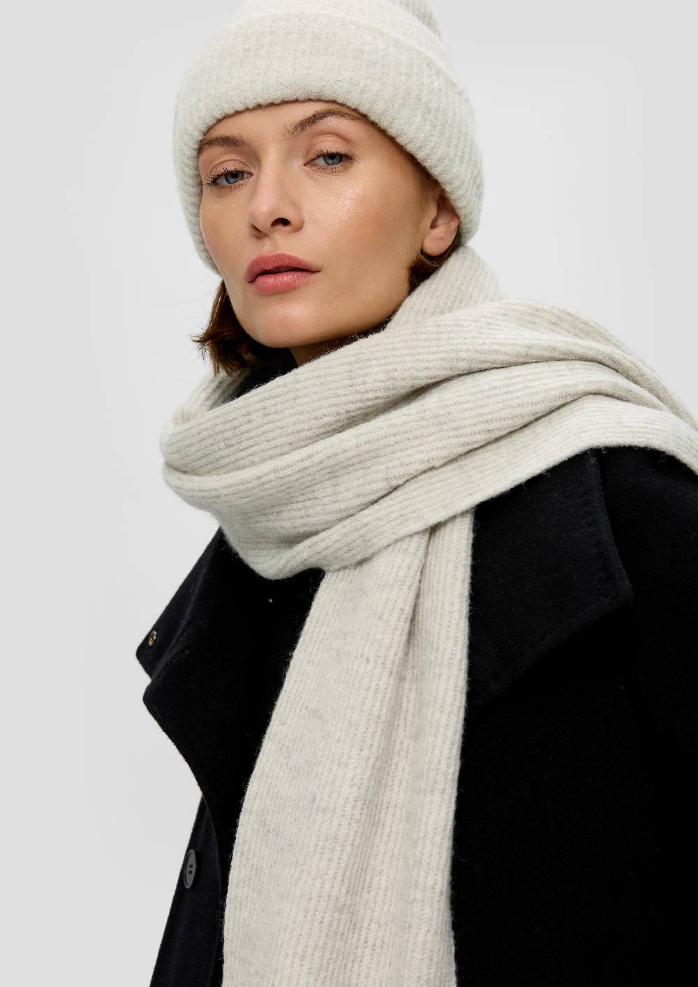 S.Oliver Rippstrick-Schal Mit Wollanteil