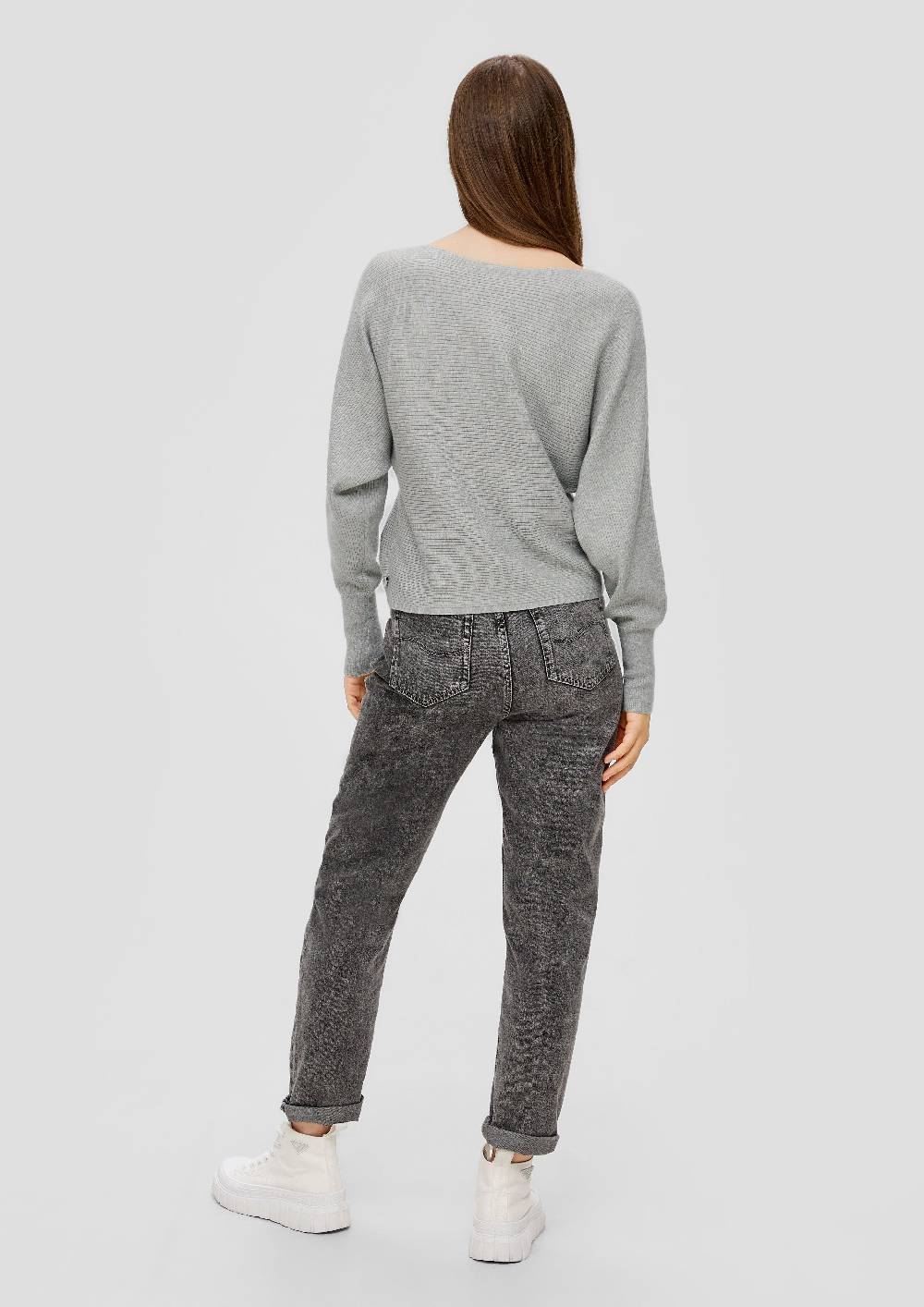 S.Oliver Rippstrickpulli Mit Fledermausarm