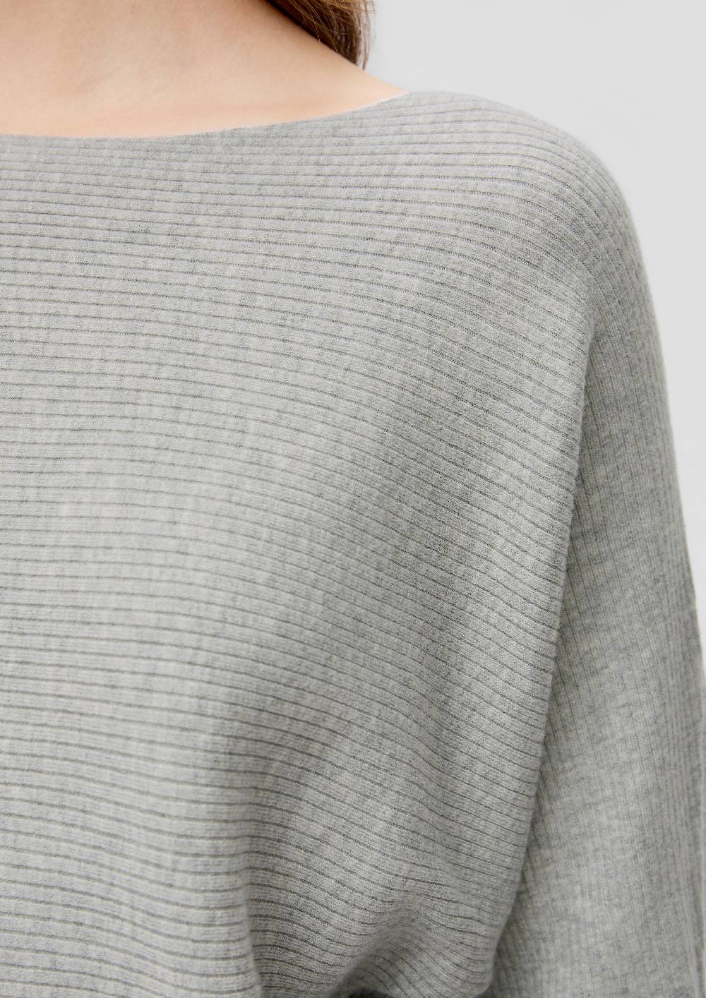 S.Oliver Rippstrickpulli Mit Fledermausarm