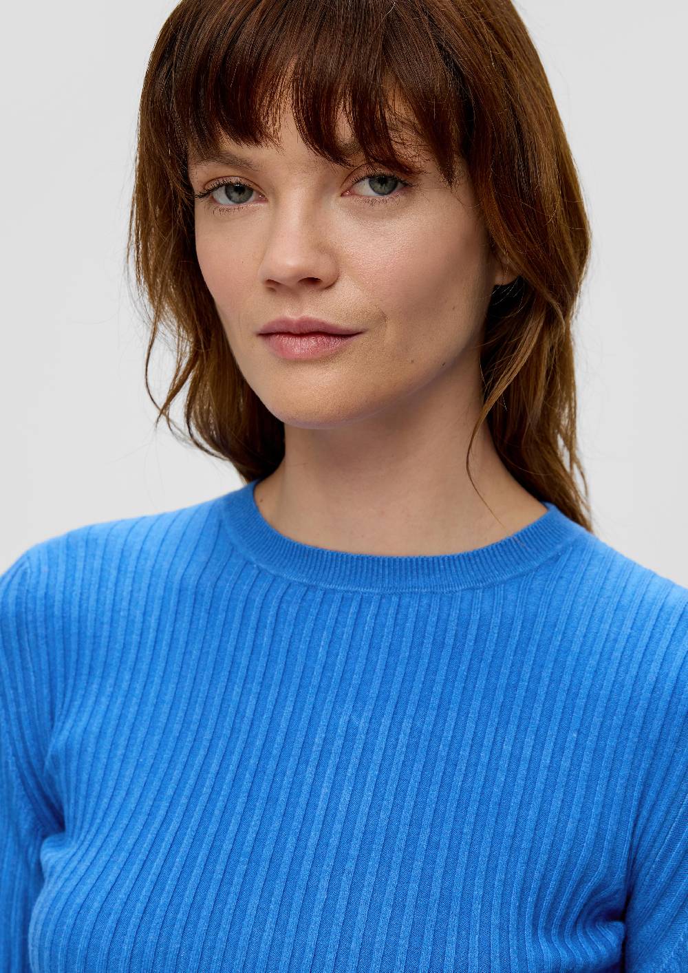 S.Oliver Rippstrickpullover Aus Viskosemix
