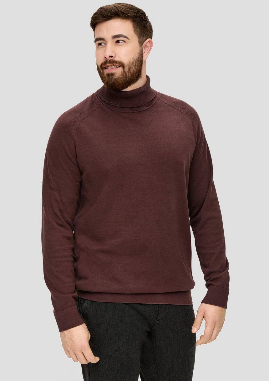 S.Oliver Rollkragenpullover aus Baumwolle