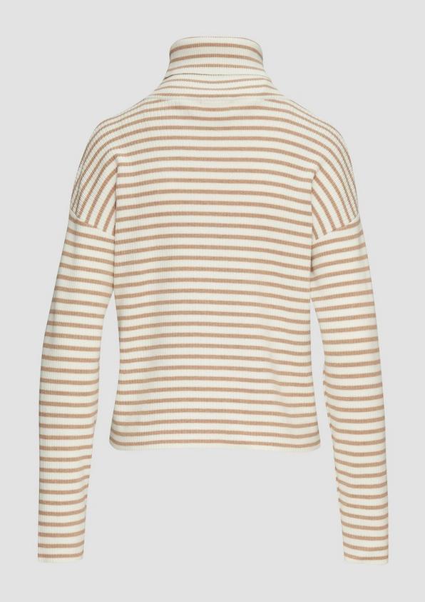 S.Oliver Rollkragenpullover mit Rippstruktur