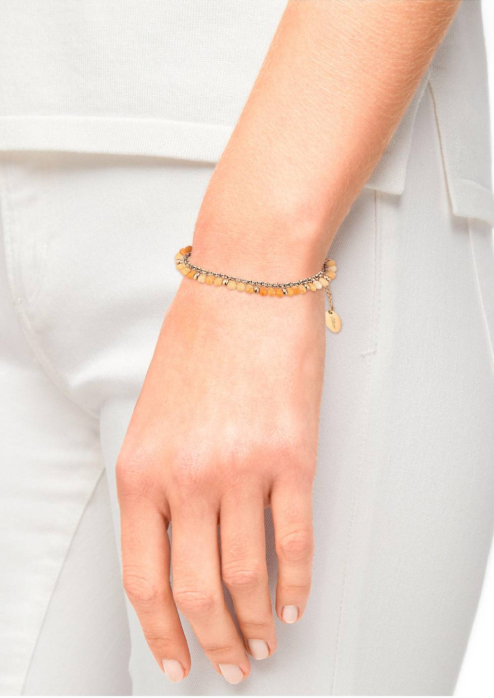 S.Oliver Rosé-Armband Mit Schmuckperlen
