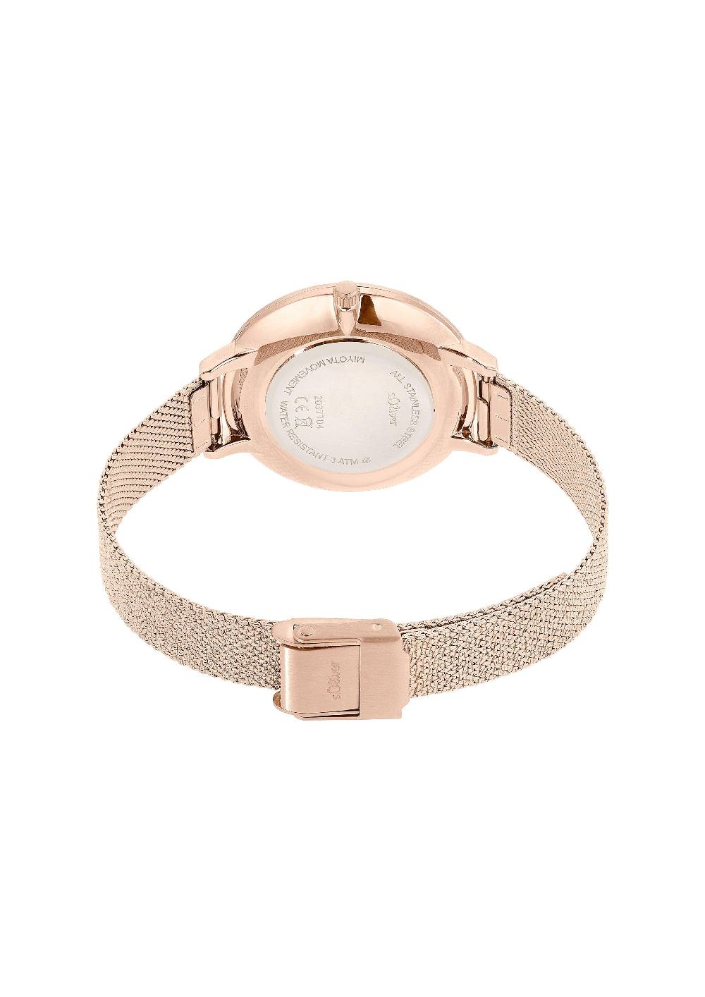 S.Oliver Roségoldene Armbanduhr Mit Metallband