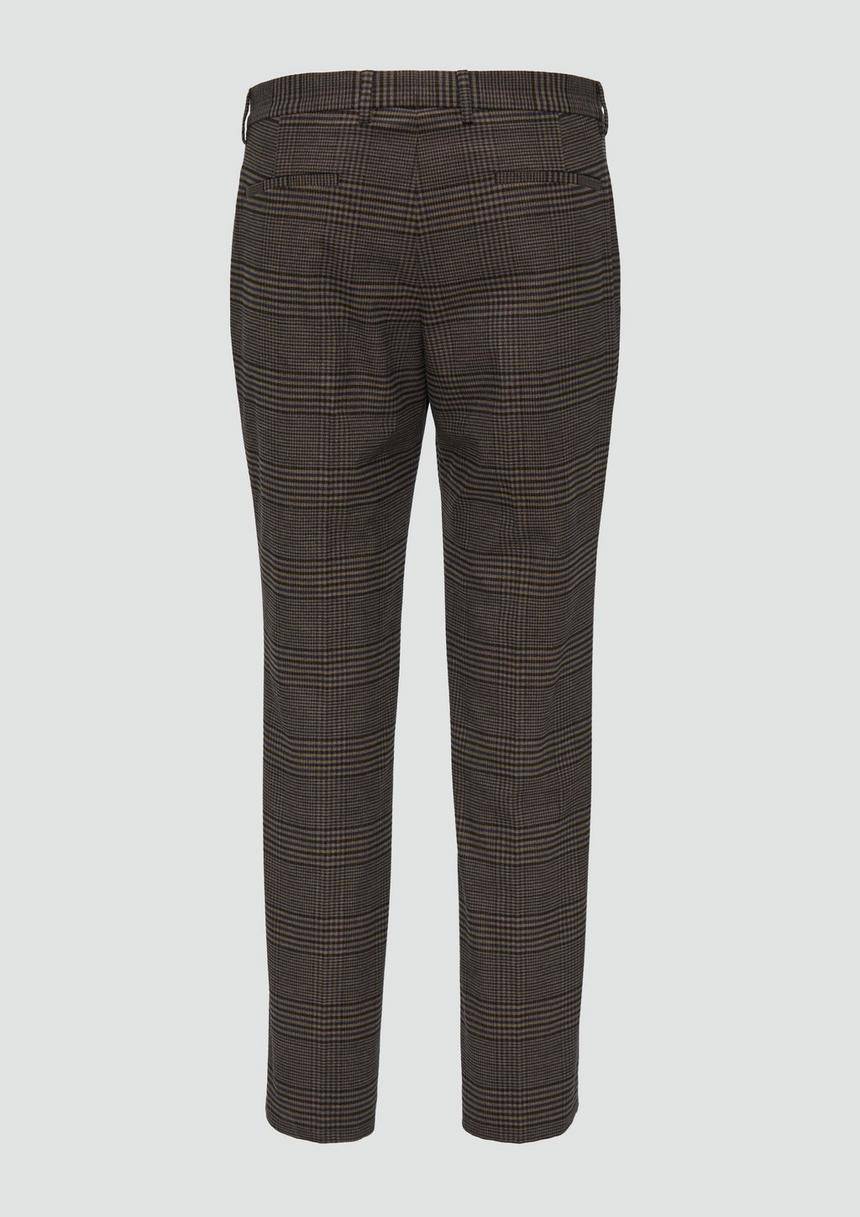 S.Oliver s.O PURE: Karierte Anzughose im Slim Fit