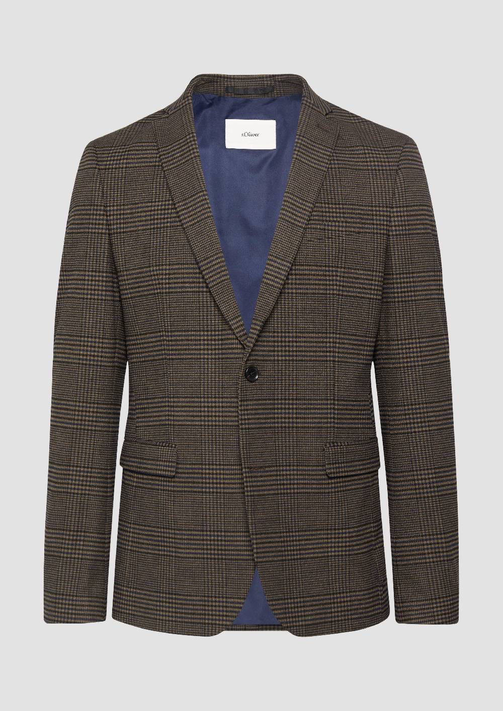 S.Oliver S.O PURE: Softes Sakko Mit Karomuster