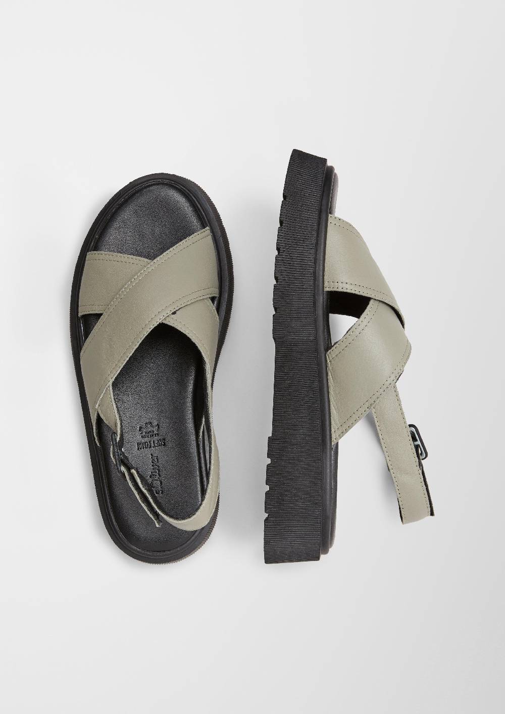 S.Oliver Sandalen Aus Echtleder