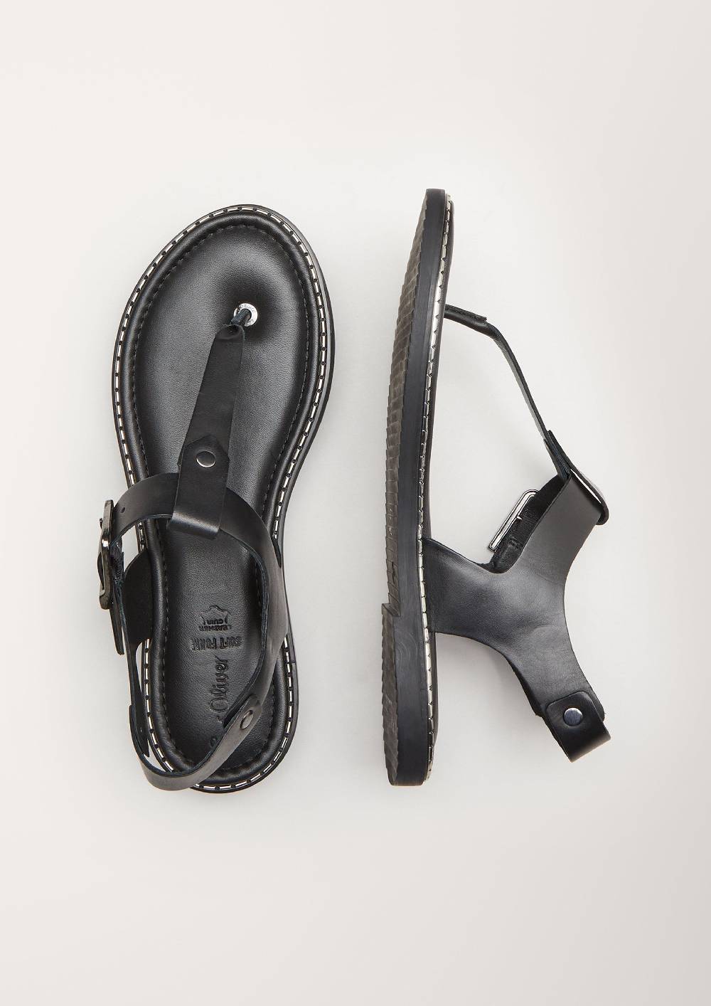 S.Oliver Sandalen Aus Echtleder