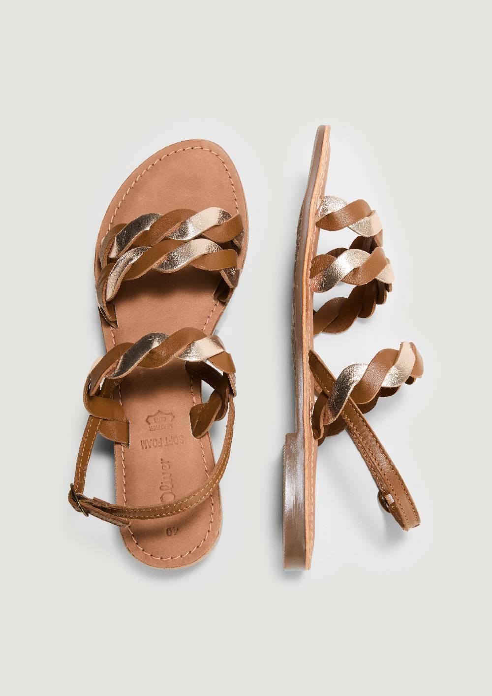 S.Oliver Sandalen Aus Echtleder